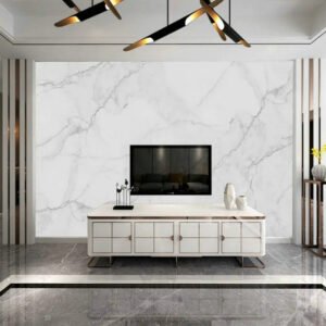 High-Gloss White Marble PVC Decorative Film Wholesale factory