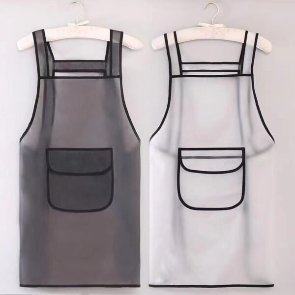 vinyl film made into cooking apron