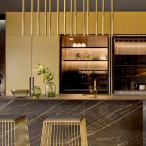 Silver Metallic Finish PVC Film for Modern Furniture Panels