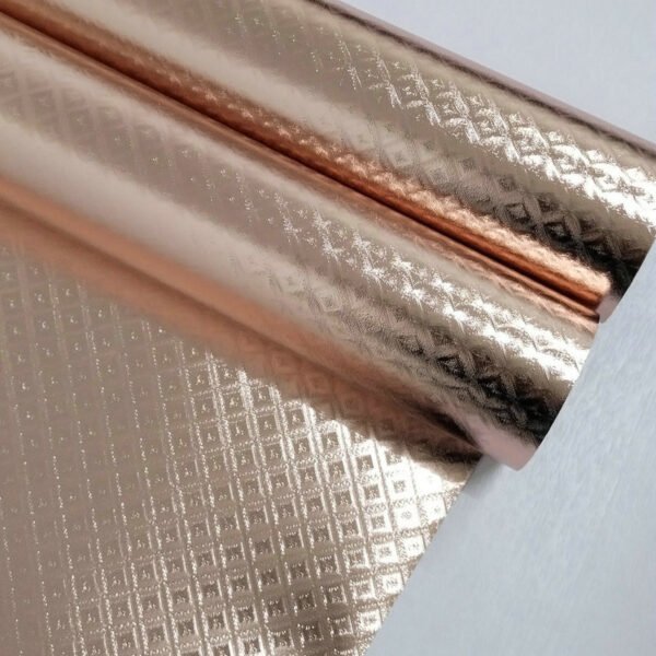 Metallic Finish PVC foil rose color