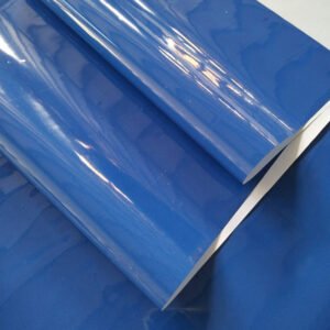 Blue High Gloss PVC Film for Commercial and Office Interiors